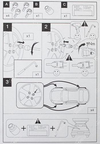 Zajišťovací šrouby SICUSTAR M12x1,5x28mm, kužel (pro změnu rozteče) klíč 17