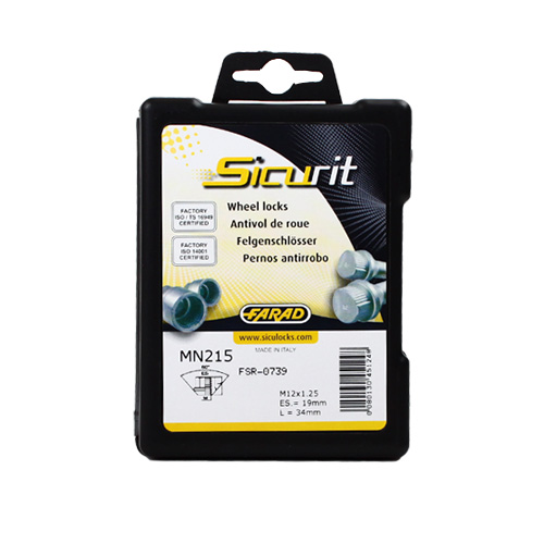 Zajišťovací matice SICURIT M14x1,5mm kužel, otevřená, klíč 19