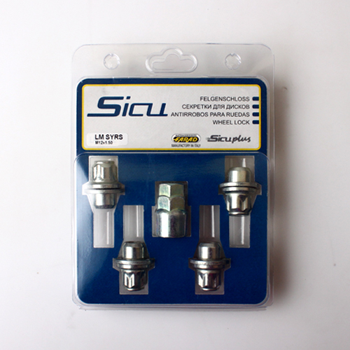 Zajišťovací matice SICUSTAR M14x1,5mm, plochá s podložkou, klíč 22