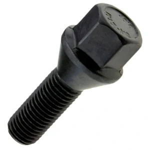 Kolový šroub M12x1,5x24mm, dosedací plocha kužel, klíč 17, černý pozink