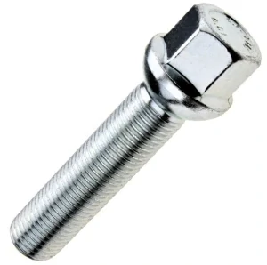 Kolový šroub M14x1,5x50mm, dosedací plocha koule R13, klíč 17, pozink stříbrný