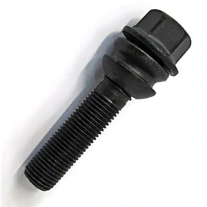 Kolový šroub M14 x 1,5x58mm, dosedací plocha koule R14 pohyblivá, klíč 19, pozink černý