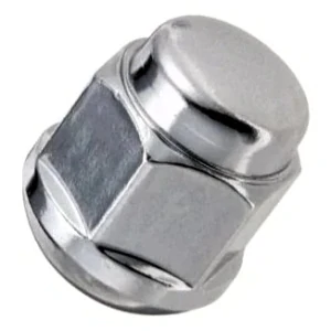 Kolová matice M12x1,25mm, dosedací plocha kužel, nerez víčko, klíč 19, pozink