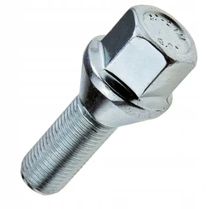 Kolový šroub M12x1,25x28mm, dosedací plocha kužel, klíč 17, pozink