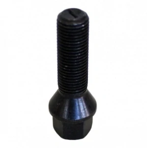Kolový šroub M14x1,5x50mm, dosedací plocha koule R13, klíč 17, barva černá