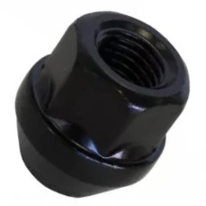 Kolová matice M12x1,25mm, dosedací plocha kužel, otevřená, klíč 19, barva černá