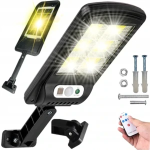 Solární světlo s čidlem pohybu, 120 SMD LED, solární venkovní lampa