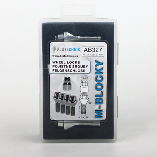 Zajišťovací šrouby M-BLOCKY M12x1,25x27mm, kužel, klíč 17/19