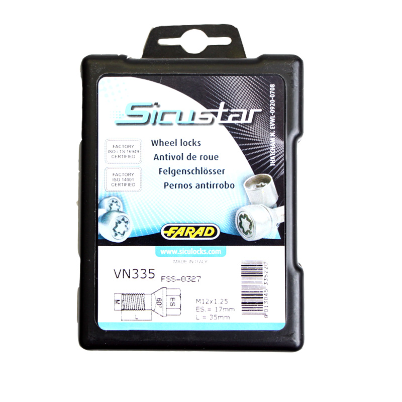 Zajišťovací šrouby SICUSTAR M12x1,25x35mm, kužel, klíč 17