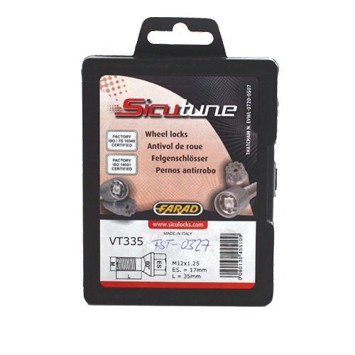 Zajišťovací šrouby SICUTUNE M12x1,25x35mm, kužel, klíč 17/19