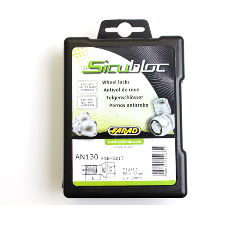 Zajišťovací šrouby SICUBLOC M12x1,5x30mm, kužel, klíč 17