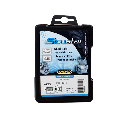 Zajišťovací šrouby SICUSTAR M14x1,5x33mm, kužel, klíč 17