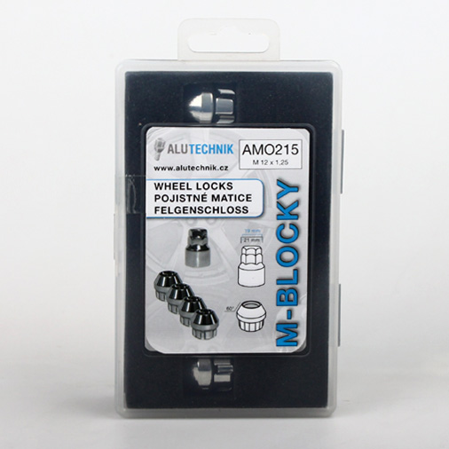 Zajišťovací matice M-BLOCKY M12x1,25mm, otevřená, kužel, klíč 19/21