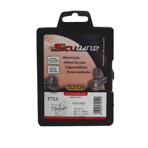 Zajišťovací matice SICUTUNE M12x1,5mm kužel s krčkem, zavřená, klíč 17/19