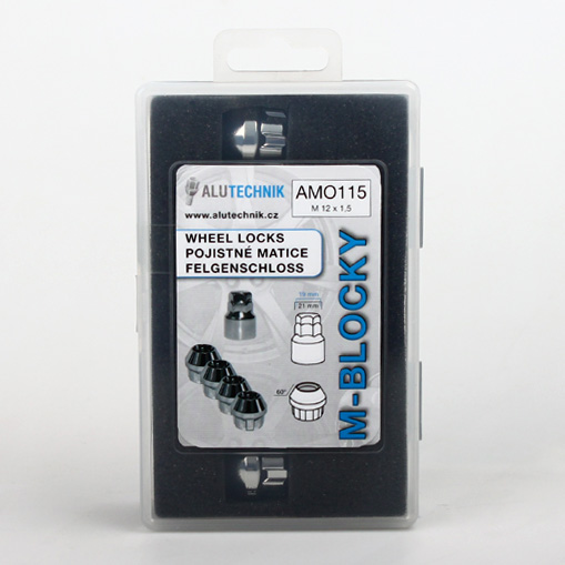 Zajišťovací matice M-BLOCKY M12x1,50mm otevřená, kužel, klíč 19/21