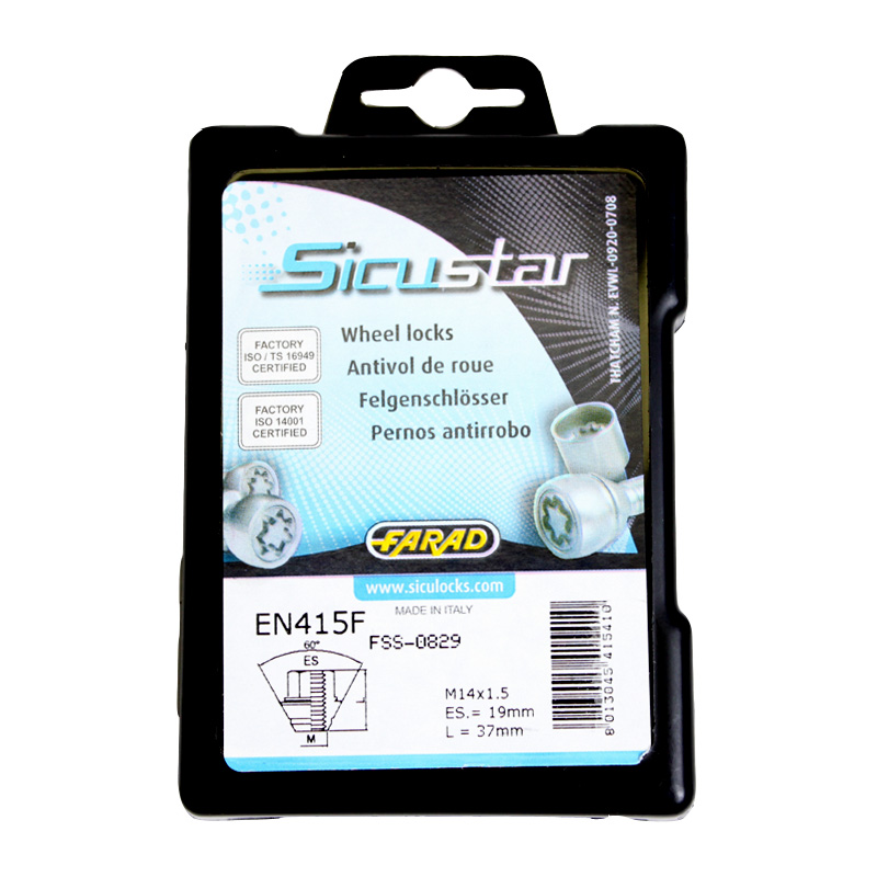 Zajišťovací matice SICUSTAR M14x1,5mm, kužel rotační, klíč 21