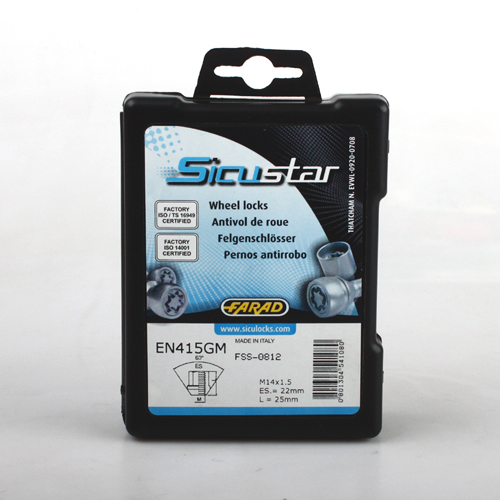 Zajišťovací matice SICUSTAR M14x1,5mm, kužel, otevřená, klíč 22, výška 25