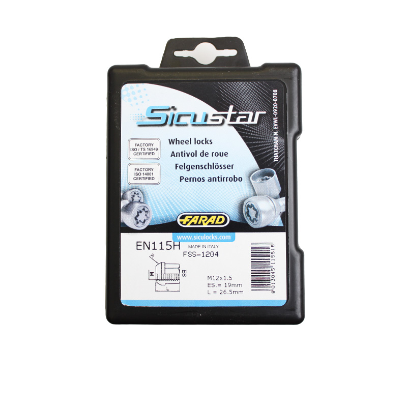 Zajišťovací matice SICUSTAR M12x1,5mm, koule R12 Honda, zavřená, pro klíč 19