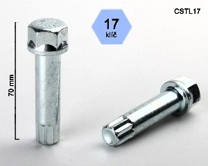 Klíč pro kolové šrouby a matice s vnitřním mnohohranem, hlava klíče 17mm