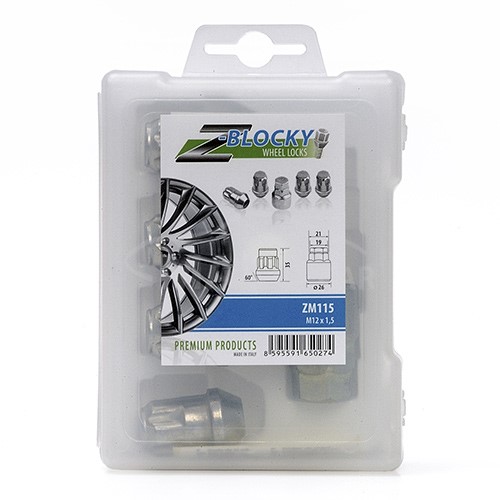 Zajišťovací matice Z-BLOCKY M12x1,5mm zavřená, kužel, klíč 19/21