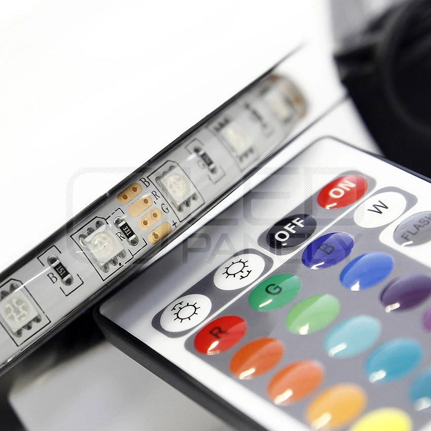 VÝPRODEJ - LED pásek 5m, RGB 7-barevný, LED 3528, DÁLKOVÝ OVLADAČ - ZDROJ ZDARMA!