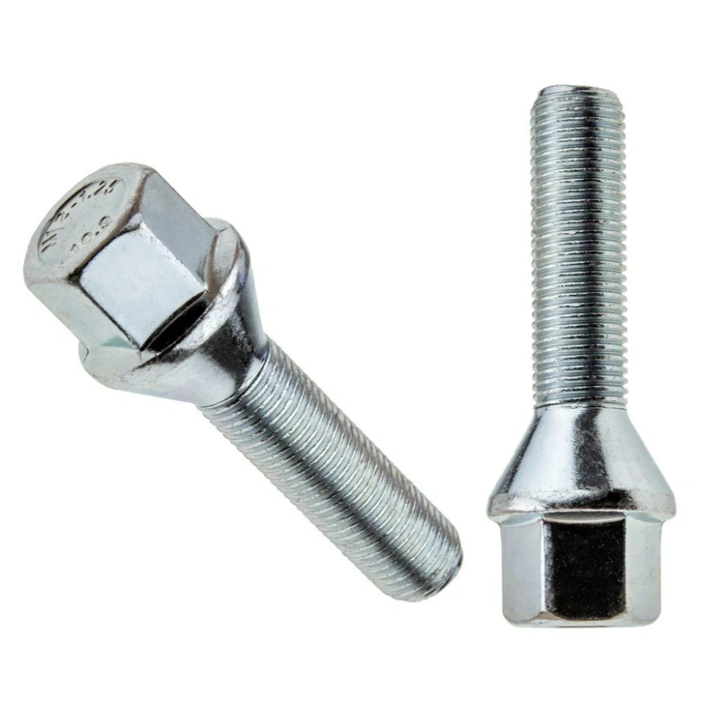 Kolový šroub M12x1,25x34mm, dosedací plocha kužel, klíč 17, pozink