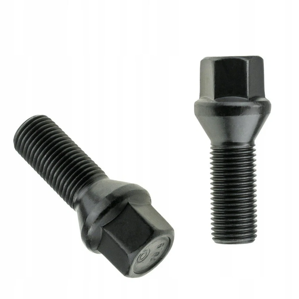 Kolový šroub M14x1,25x30mm, dosedací plocha kužel, klíč 17, černý pozink