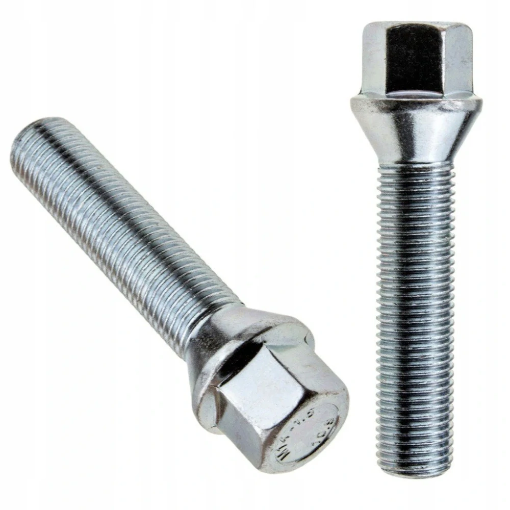 Kolový šroub M14x1,5x50mm, dosedací plocha kužel, klíč 19, pozink