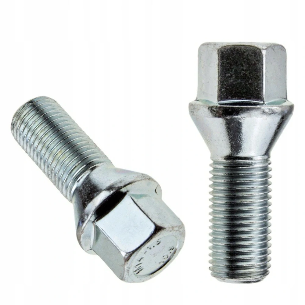 Kolový šroub M14x1,5x30mm, dosedací plocha kužel, klíč 17, pozink