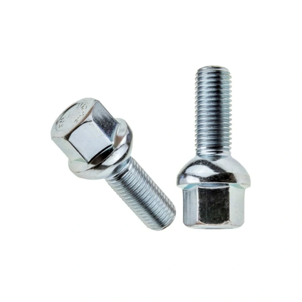 Kolový šroub M12x1,5x26mm dosedací plocha koule R12, klíč 17, pozink