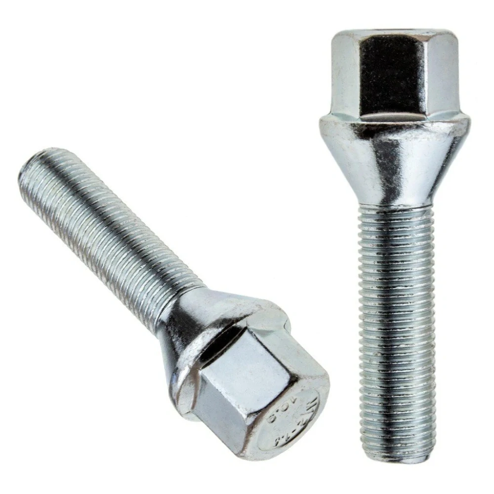 Kolový šroub M12x1,25x38mm, dosedací plocha kužel, klíč 17, pozink