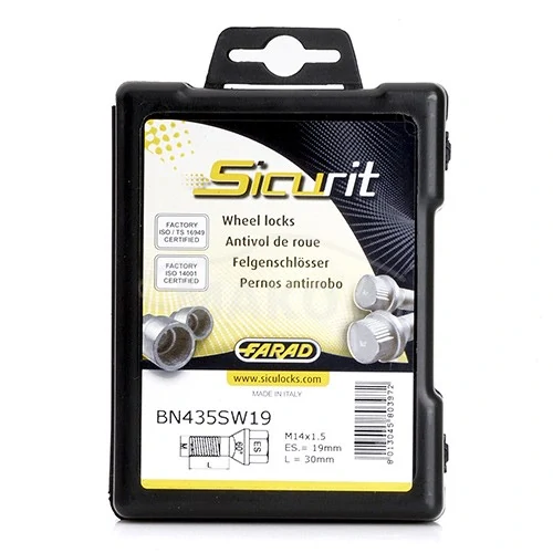 Zajišťovací šrouby SICURIT M14x1,5x35mm, kužel, klíč 19