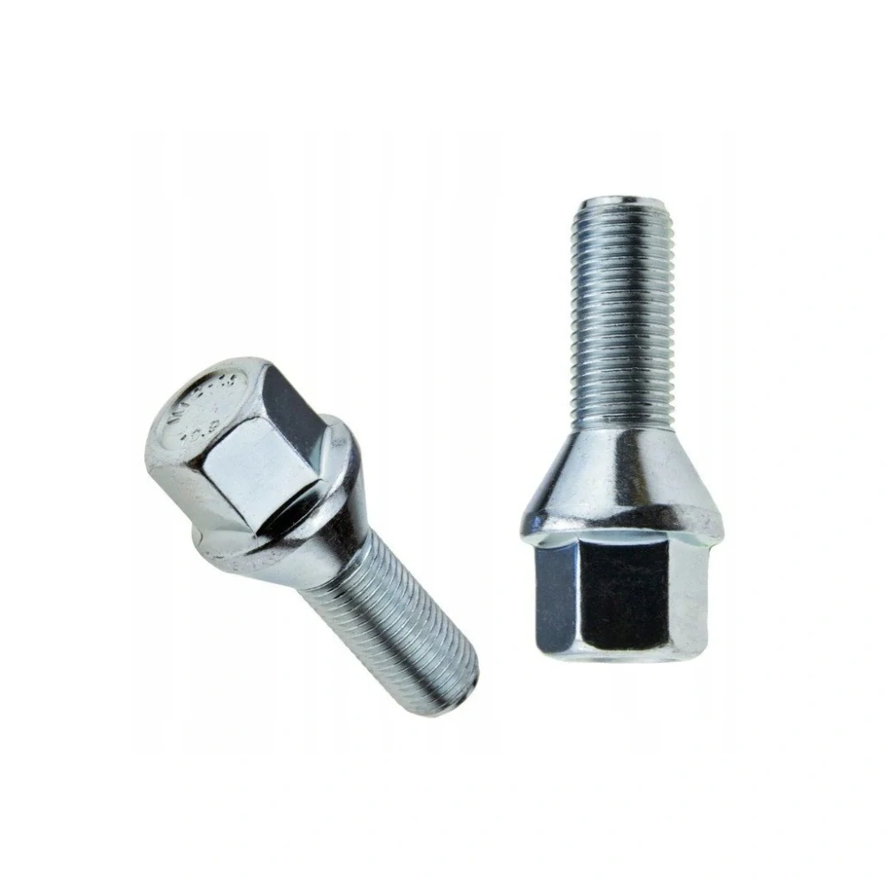 Kolový šroub M12x1,25x28mm, dosedací plocha kužel, klíč 17, pozink