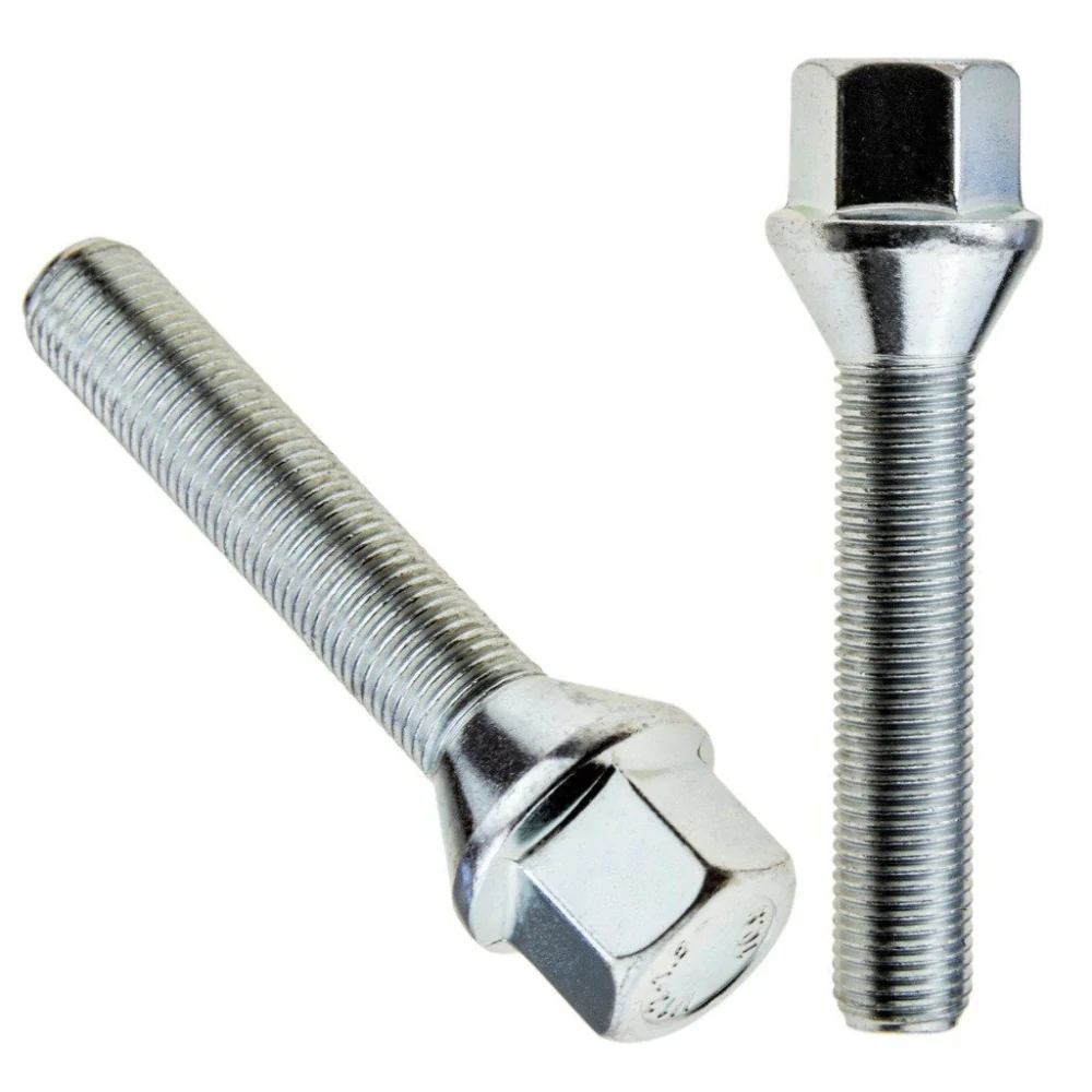 Kolový šroub M12x1,25x60mm, dosedací plocha kužel, klíč 17, pozink