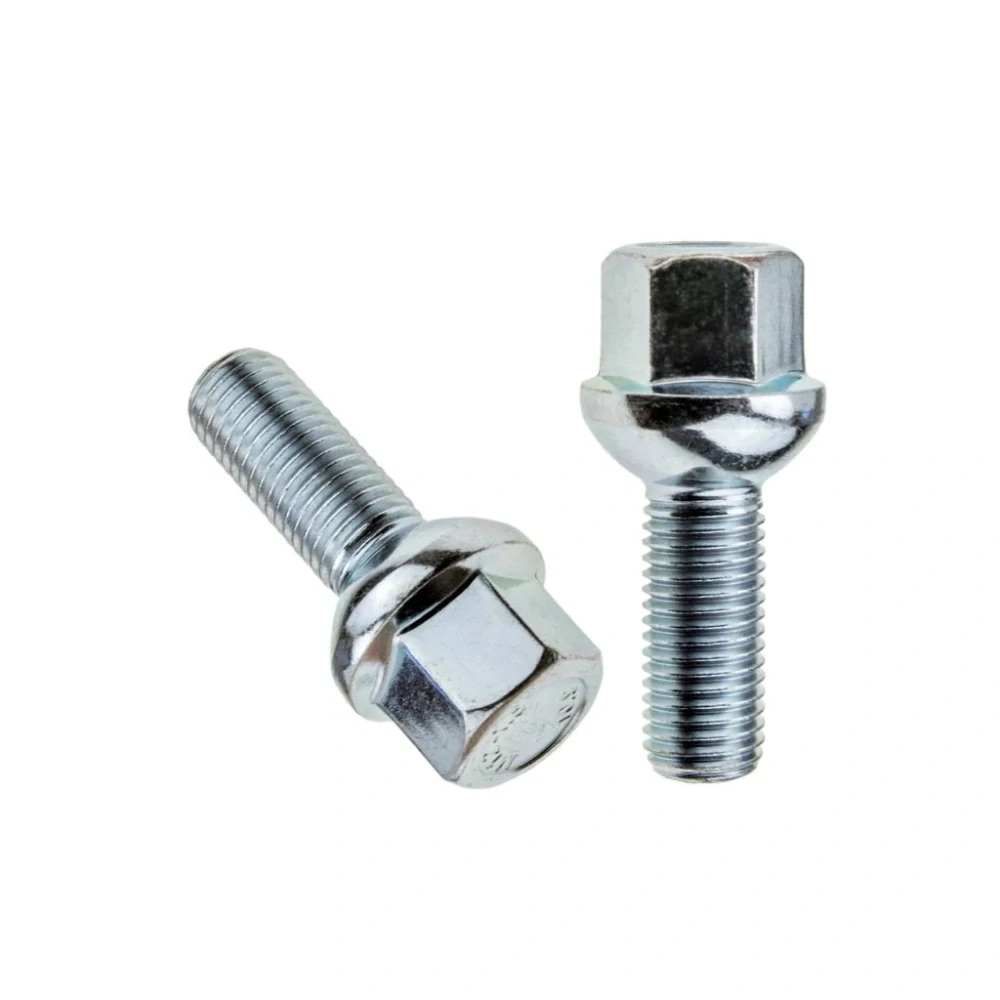 Kolový šroub M12x1,5x26mm dosedací plocha koule R12, klíč 17, pozink