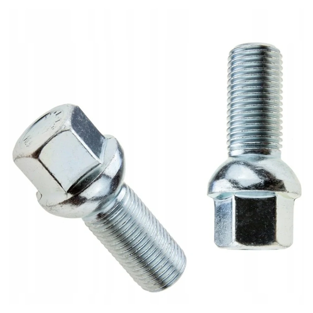 Kolový šroub M14x1,5x30mm, dosedací plocha koule R12, klíč 17, pozink