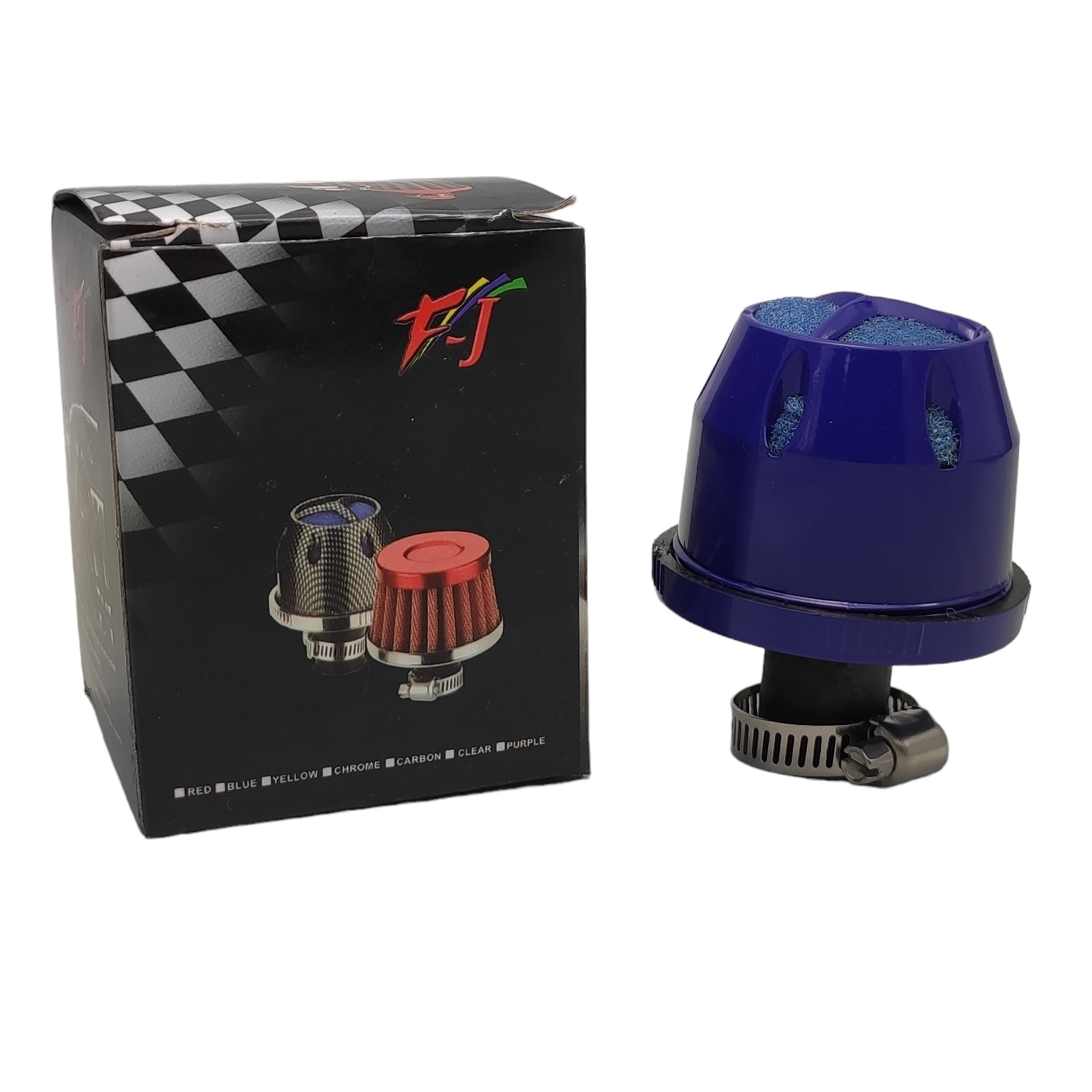 Univerzální vzduchový odfukový filtr - sportovní, barva modrá