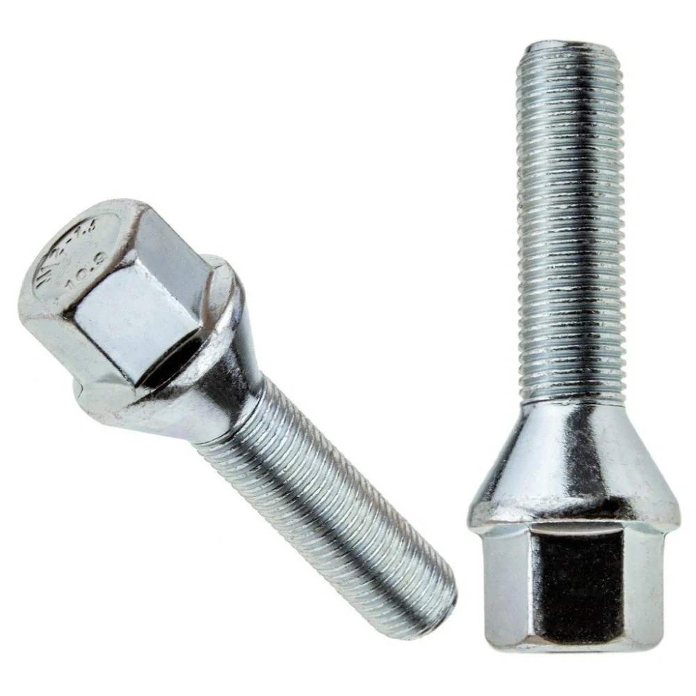 Kolový šroub M12x1,25x38mm, dosedací plocha kužel, klíč 17, pozink