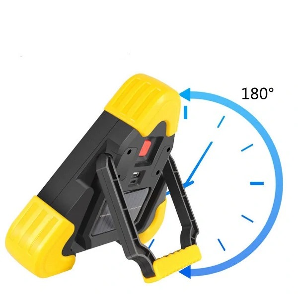 LED svítilna - baterka, LED výstražný trojúhelník s powerbankou a solárním panelem