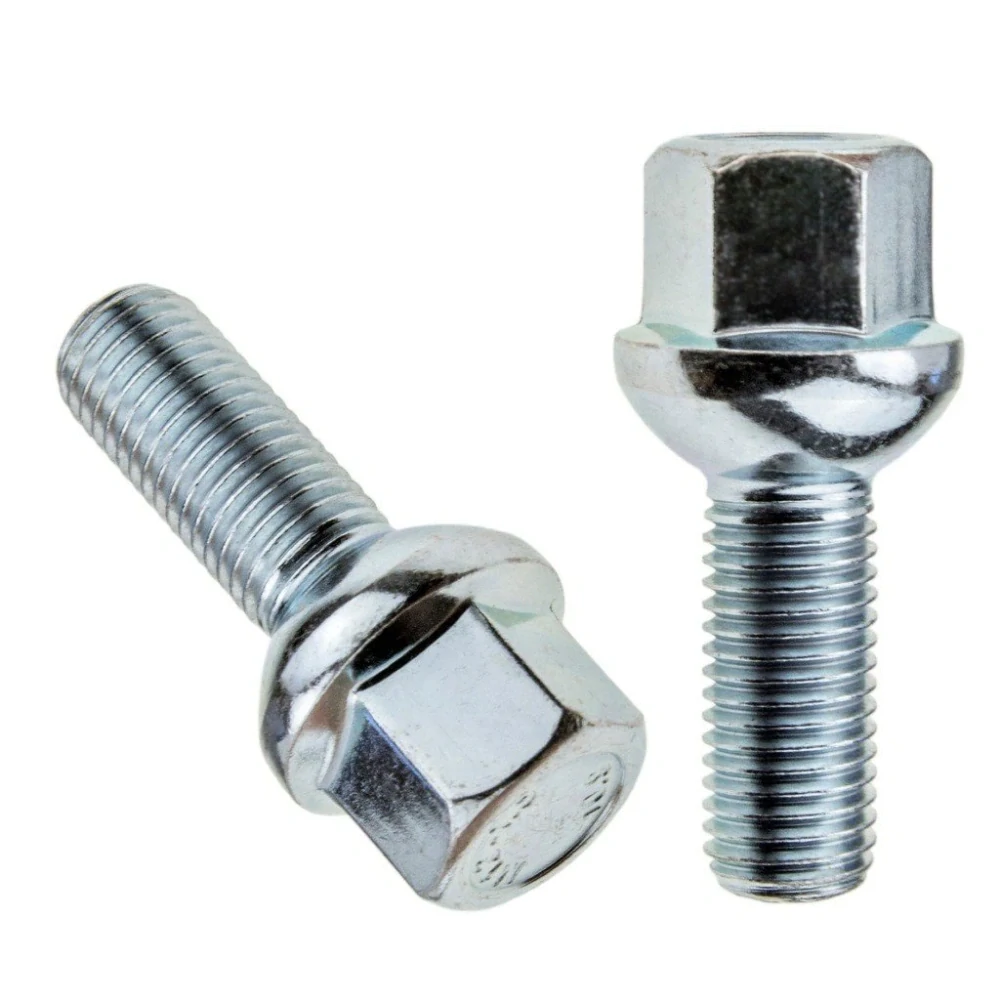 Kolový šroub M12x1,5x32mm, dosedací plocha koule R12, klíč 17, pozink