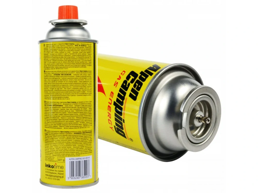 28x plynová kartuše butan do vařičů Alpen Camping 400ml